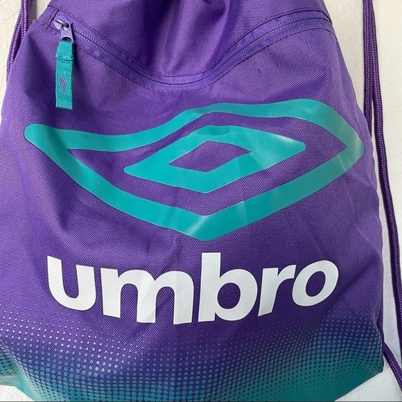Umbro Duotone Carrysack‎ Drawstring Bag - Purple Turquoise - Picture 3 of 7